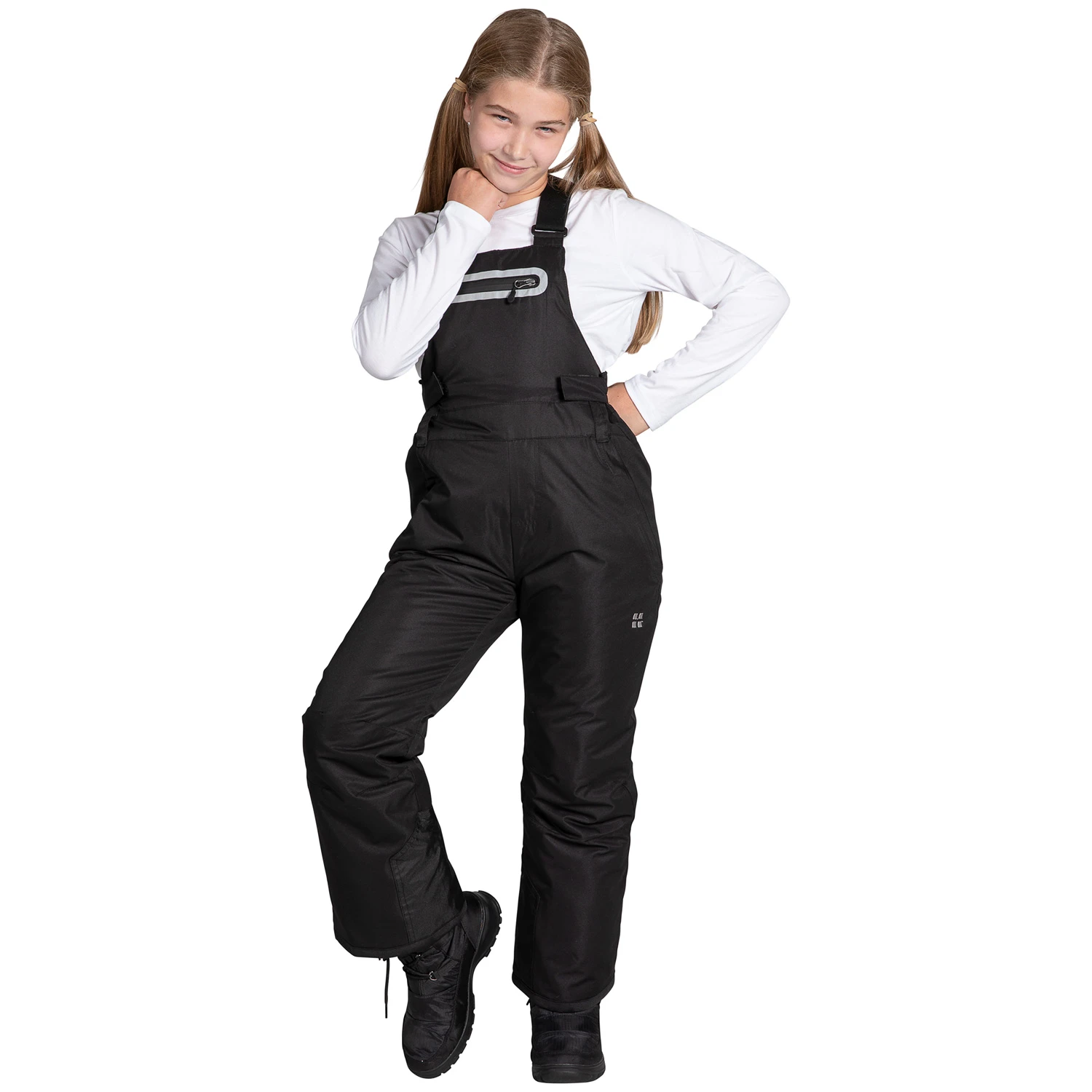 Swiss Alps Youth' Snow Dobby Bib Pants - Image 4
