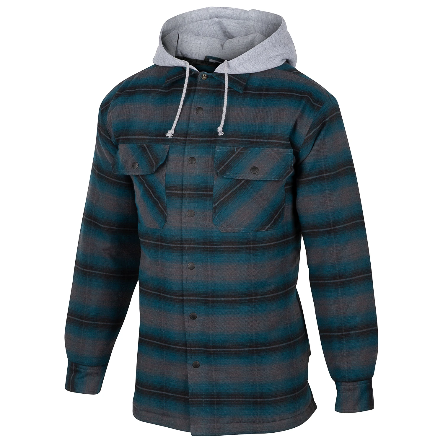 Canyon Guide Men's Quilted Flannel With Hood And Chest Insert