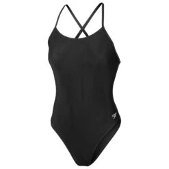 Speedo Women's Solid Relay Back One-Piece Swimsuit