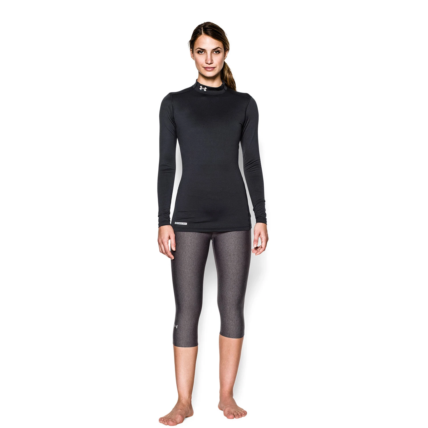Under Armour Women's ColdGear Long-Sleeve Fitted Mock Shirt - Image 3