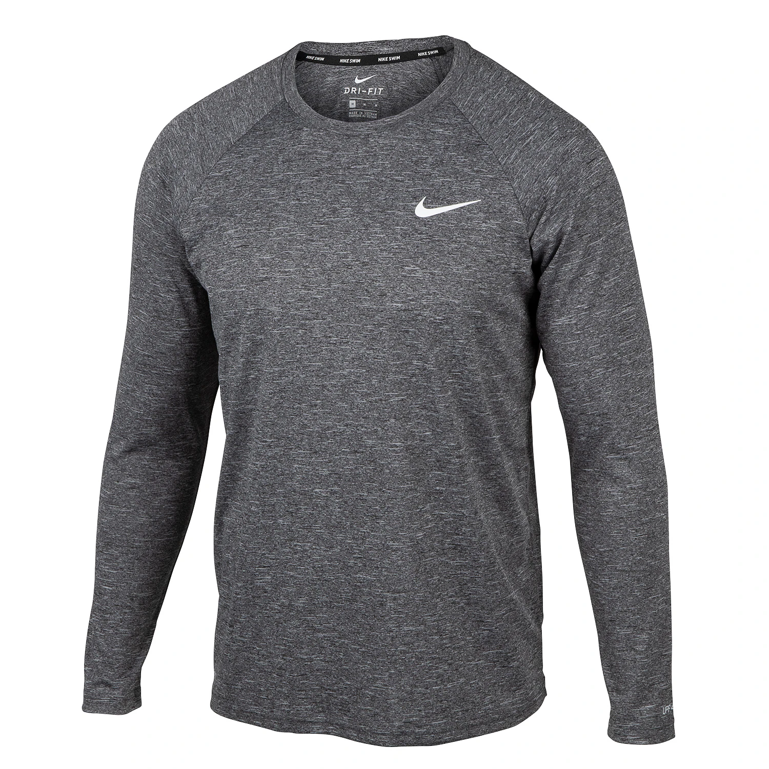 Nike Men's Long-Sleeve Hydroguard Heather Swim Top