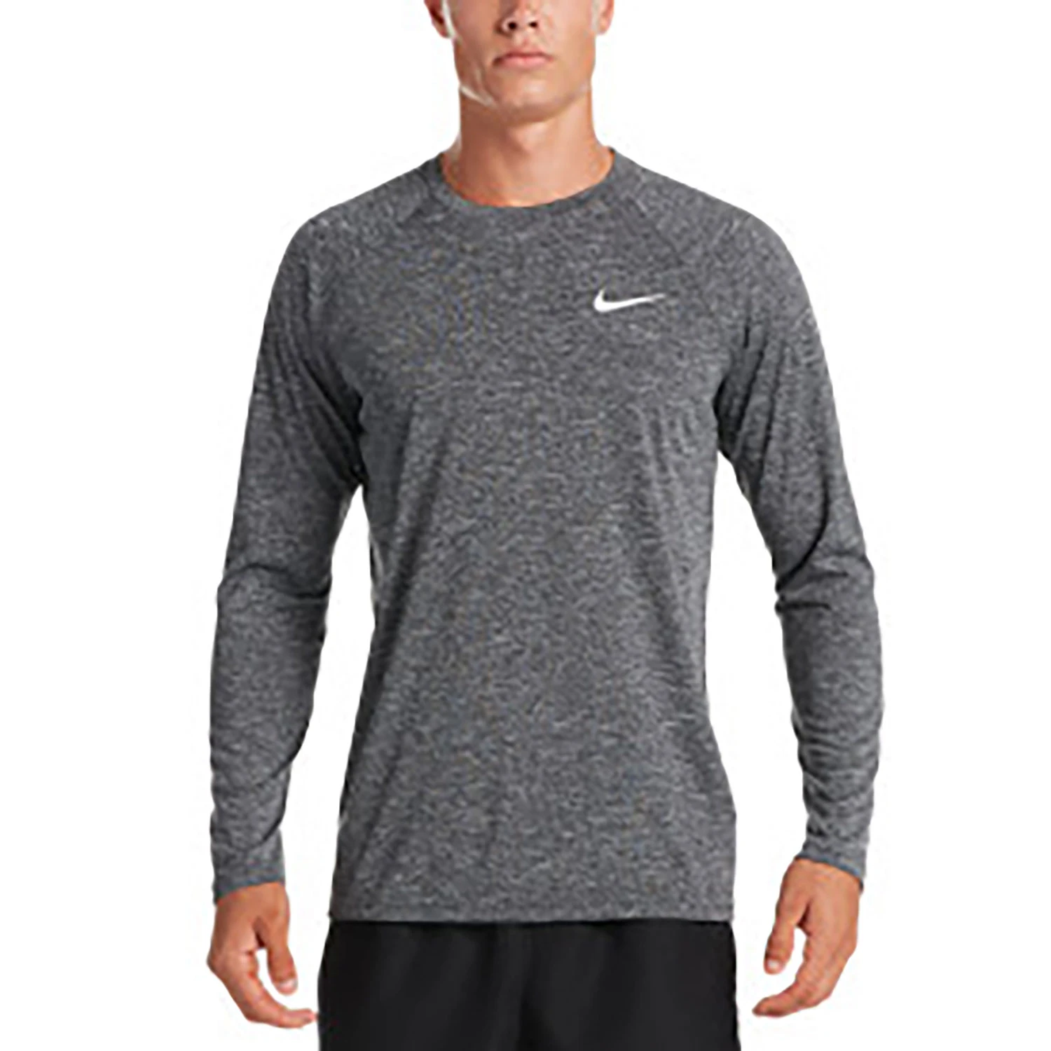 Nike Men's Long-Sleeve Hydroguard Heather Swim Top - Image 2